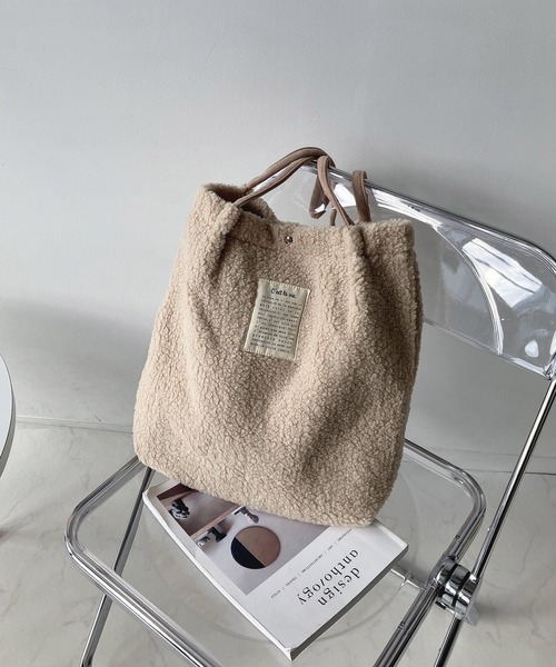 AS KNOW AS plus（アズノゥアズプラス）の「♪ハンドルタックトートバッグ（トートバッグ・レディース・ライトグレー/ブラック/ベージュ/グレー/ピンク/ブラウン系その他/ゼブラ/ライトグレー系/アイボリー系/ブラウン系/ブラック系/グリーン/ブルー/グレー系/ネイビー系/ピンク系/ベージュ系/ブルー系1/グレー系1/ベージュ系1/ブラック系1/シルバー/ブロンズ/グレー系2・FREE）」の14枚目の写真