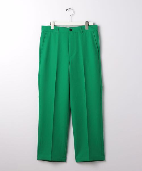 green label relaxing（グリーンレーベルリラクシング）の「ポリエステルツイル ワイド ストレート カラーパンツ -防シワ-（その他パンツ・メンズ・ブラック/ベージュ/ケリー/ロイヤルブルー・S/M/L）」の4枚目の写真