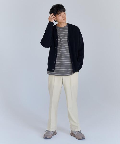 green label relaxing（グリーンレーベルリラクシング）の「ポリエステルツイル ワイド ストレート カラーパンツ -防シワ-（その他パンツ・メンズ・ブラック/ベージュ/ケリー/ロイヤルブルー・S/M/L）」の7枚目の写真