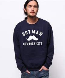【WHO'S WHO gallery】BYクルーネック裏フリース