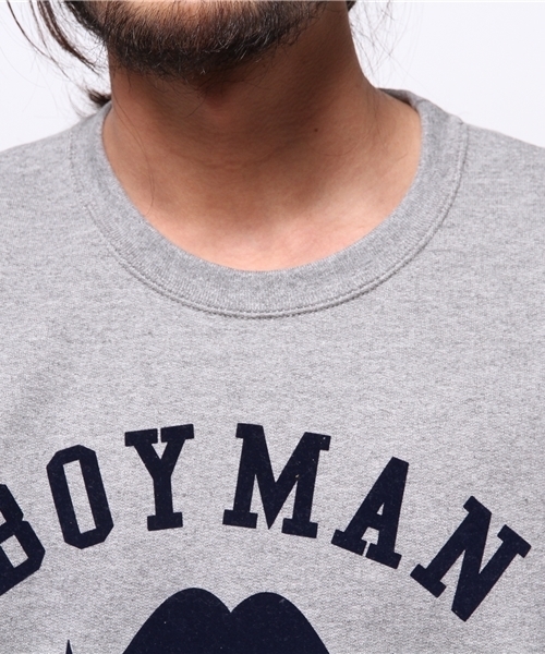 OUTLET（アウトレット）の「【WHO'S WHO gallery】BYクルーネック裏フリース（その他トップス・メンズ・グレー/ネイビー/ブラック/ホワイト・FREE/LARGE/MEDIUM）」の8枚目の写真