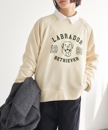 Labrador Retriever/ラブラドールレトリーバー  別注 スウェット カレッジロゴプルオーバー