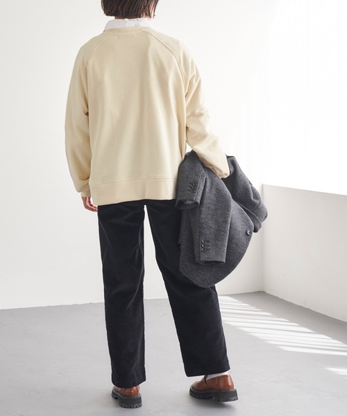 Labrador Retriever（ラブラドールリトリーバー）の「Labrador Retriever/ラブラドールレトリーバー  別注 スウェット カレッジロゴプルオーバー（スウェット・レディース・チャコール/ネイビー/オートミール/アイボリー・FREE）」の10枚目の写真