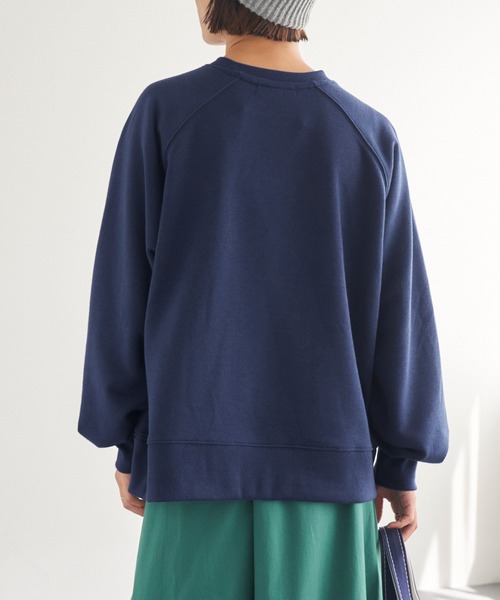 Labrador Retriever（ラブラドールリトリーバー）の「Labrador Retriever/ラブラドールレトリーバー  別注 スウェット カレッジロゴプルオーバー（スウェット・レディース・チャコール/ネイビー/オートミール/アイボリー・FREE）」の7枚目の写真