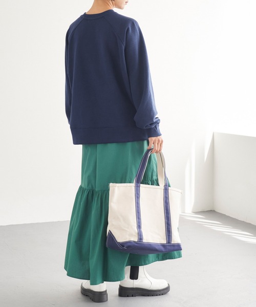 Labrador Retriever（ラブラドールリトリーバー）の「Labrador Retriever/ラブラドールレトリーバー  別注 スウェット カレッジロゴプルオーバー（スウェット・レディース・チャコール/ネイビー/オートミール/アイボリー・FREE）」の18枚目の写真