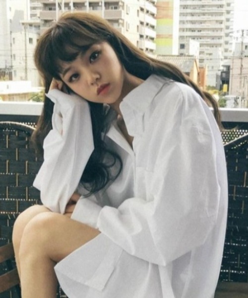 yuue' ( wear )（ユーイ）の「オーバーサイズ ビッグシルエット ロングスリーブシャツ（シャツ/ブラウス・レディース・ホワイト・M/XL/L）」の3枚目の写真