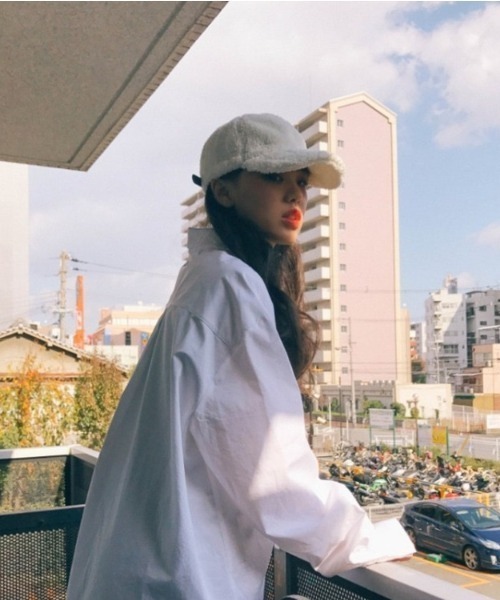 yuue' ( wear )（ユーイ）の「オーバーサイズ ビッグシルエット ロングスリーブシャツ（シャツ/ブラウス・レディース・ホワイト・M/XL/L）」の6枚目の写真