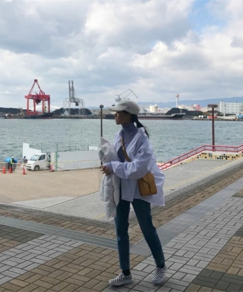 yuue' ( wear )（ユーイ）の「オーバーサイズ ビッグシルエット ロングスリーブシャツ（シャツ/ブラウス・レディース・ホワイト・M/XL/L）」の7枚目の写真
