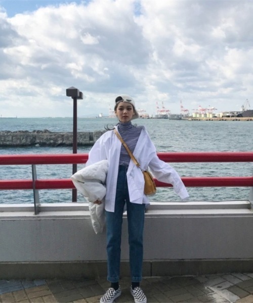yuue' ( wear )（ユーイ）の「オーバーサイズ ビッグシルエット ロングスリーブシャツ（シャツ/ブラウス・レディース・ホワイト・M/XL/L）」の5枚目の写真