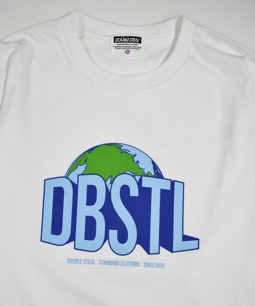 DOUBLE STEAL（ダブルスティール）の「DBSTL Earth Logo 長袖Tシャツ（Tシャツ/カットソー・メンズ・ホワイト/ブラック・MEDIUM/X-LARGE/LARGE）」の4枚目の写真
