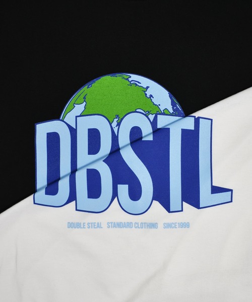 DOUBLE STEAL（ダブルスティール）の「DBSTL Earth Logo 長袖Tシャツ（Tシャツ/カットソー・メンズ・ホワイト/ブラック・MEDIUM/X-LARGE/LARGE）」の3枚目の写真