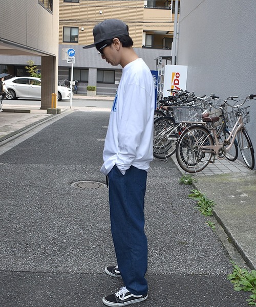 DOUBLE STEAL（ダブルスティール）の「DBSTL Earth Logo 長袖Tシャツ（Tシャツ/カットソー・メンズ・ホワイト/ブラック・MEDIUM/X-LARGE/LARGE）」の8枚目の写真