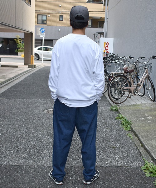 DOUBLE STEAL（ダブルスティール）の「DBSTL Earth Logo 長袖Tシャツ（Tシャツ/カットソー・メンズ・ホワイト/ブラック・MEDIUM/X-LARGE/LARGE）」の9枚目の写真