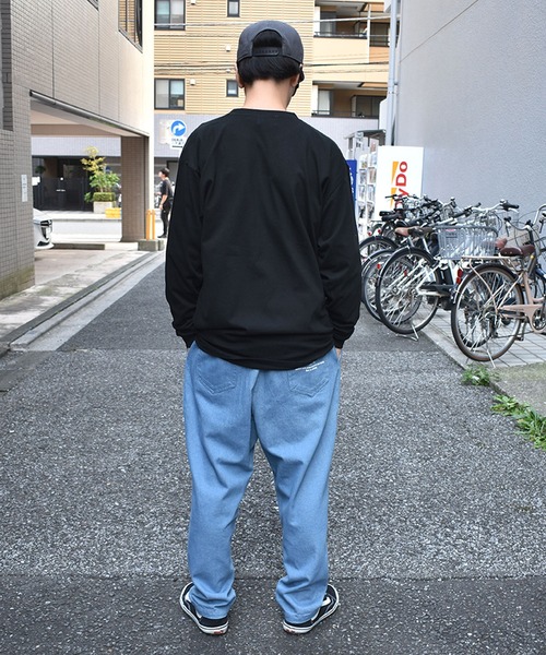 DOUBLE STEAL（ダブルスティール）の「DBSTL Earth Logo 長袖Tシャツ（Tシャツ/カットソー・メンズ・ホワイト/ブラック・MEDIUM/X-LARGE/LARGE）」の13枚目の写真