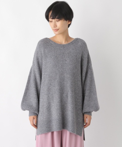 LEPSIM（レプシィム）の「メランジデザインニット　162457（ニット/セーター・レディース・グレー/ベージュ/グリーン/ライトグリーン/ライトピンク/ライトブルー・FREE）」の18枚目の写真