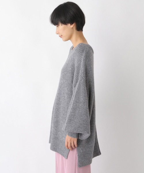 LEPSIM（レプシィム）の「メランジデザインニット　162457（ニット/セーター・レディース・グレー/ベージュ/グリーン/ライトグリーン/ライトピンク/ライトブルー・FREE）」の19枚目の写真