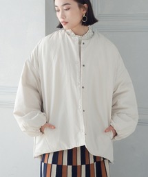 StyleSea | サイドファスナーノーカラーブルゾン(ノーカラージャケット)