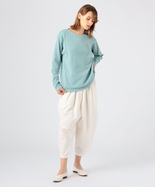 TOMORROWLAND (トゥモローランド)の「【別注】KANELL×SUPER A MARKET VINTAGE JERSEY BONAPARTE" ソリッドTシャツ"(Tシャツ/カットソー・レディース・ライトピンク/サックスブルー/ライトグリーン/ネイビー・M)」の5枚目の写真