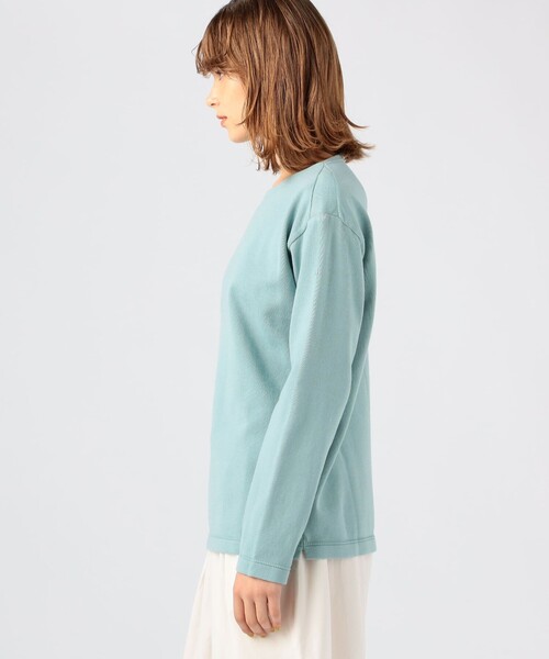 TOMORROWLAND (トゥモローランド)の「【別注】KANELL×SUPER A MARKET VINTAGE JERSEY BONAPARTE" ソリッドTシャツ"(Tシャツ/カットソー・レディース・ライトピンク/サックスブルー/ライトグリーン/ネイビー・M)」の7枚目の写真
