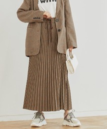 N WITH. | チェック柄プリーツマキシスカート(スカート)