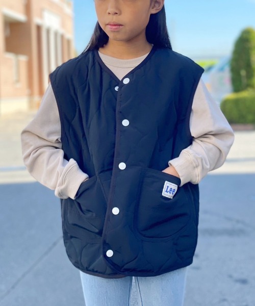 Lee（リー）の「Lee/リー  QUILTING VEST ベスト（ベスト・キッズ・ブラック/ネイビー/マスタード・130/150/140）」の13枚目の写真