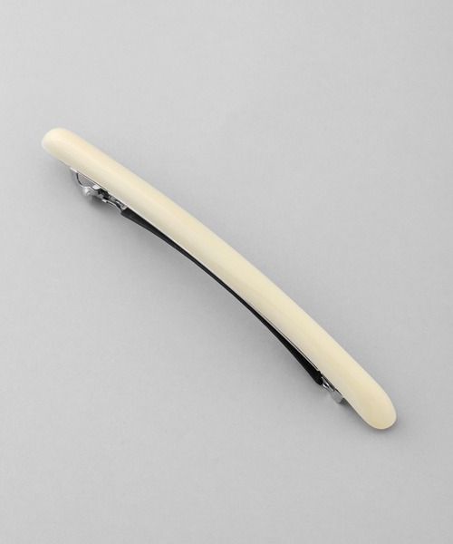 ANEMONE（アネモネ）の「フランス製シンプルラインバレッタ（バレッタ/ヘアクリップ・レディース・ブラウン/ピンク/ブルー/アイボリー/マルチ/グリーン/パープル/マスタード・FREE）」の9枚目の写真