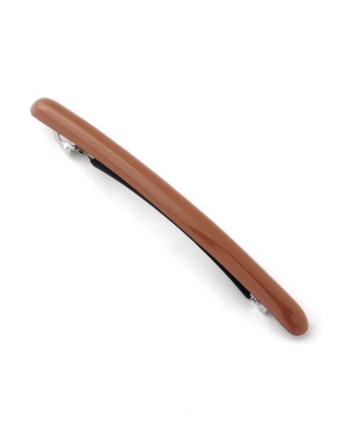 ANEMONE（アネモネ）の「フランス製シンプルラインバレッタ（バレッタ/ヘアクリップ・レディース・ブラウン/ピンク/ブルー/アイボリー/マルチ/グリーン/パープル/マスタード・FREE）」の10枚目の写真