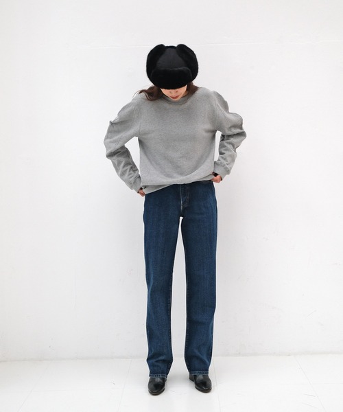 AKTE（アクテ）の「デザインスリーブスウェットプルオーバー（スウェット・レディース・グレー/ブラック/ホワイト・FREE）」の17枚目の写真