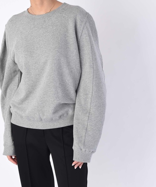 AKTE（アクテ）の「デザインスリーブスウェットプルオーバー（スウェット・レディース・グレー/ブラック/ホワイト・FREE）」の11枚目の写真
