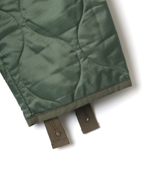 Alpha Industries（アルファインダストリーズ）の「ALPHA INDUSTRIES/アルファインダストリーズ QUILTED LINER JACKET/ビッグシルエット キルティングライナージャケット（ノーカラージャケット・メンズ・グリーン系その他/オリーブ/ブラック・M/L/XL）」の12枚目の写真