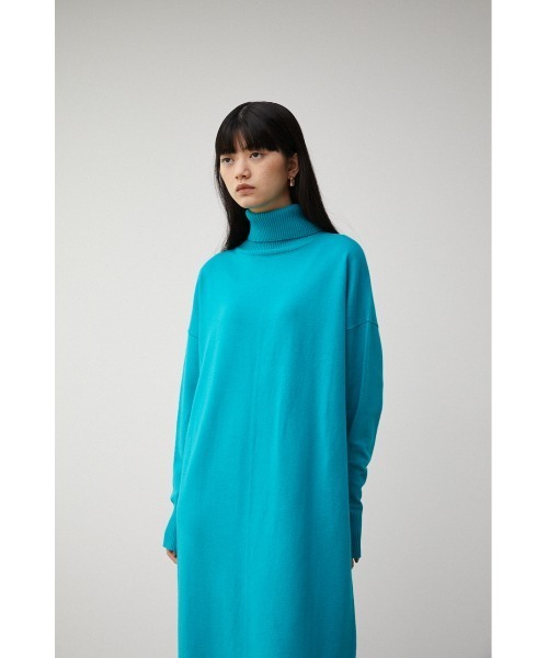 AZUL by moussy(アズールバイマウジー)の「TURTLE NECK SIMPLE OP/タートルネックシンプルワンピース(ワンピース・レディース・アイボリー/ブラック/ブルー・SMALL/MEDIUM)」の5枚目の写真