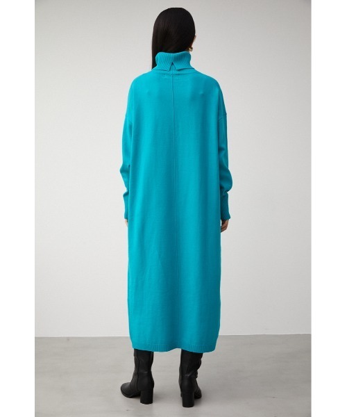 AZUL by moussy(アズールバイマウジー)の「TURTLE NECK SIMPLE OP/タートルネックシンプルワンピース(ワンピース・レディース・アイボリー/ブラック/ブルー・SMALL/MEDIUM)」の10枚目の写真