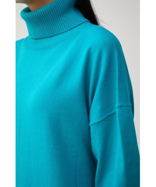 AZUL by moussy(アズールバイマウジー)の「TURTLE NECK SIMPLE OP/タートルネックシンプルワンピース(ワンピース・レディース・アイボリー/ブラック/ブルー・SMALL/MEDIUM)」の12枚目の写真