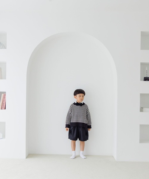 LOWRYS FARM（ローリーズファーム）の「ポコポコプルオーバーニット　171891（ニット/セーター・キッズ・ブラック/レッド/ブラック×ホワイト・110cm/120cm/130cm/140cm/150cm）」の10枚目の写真