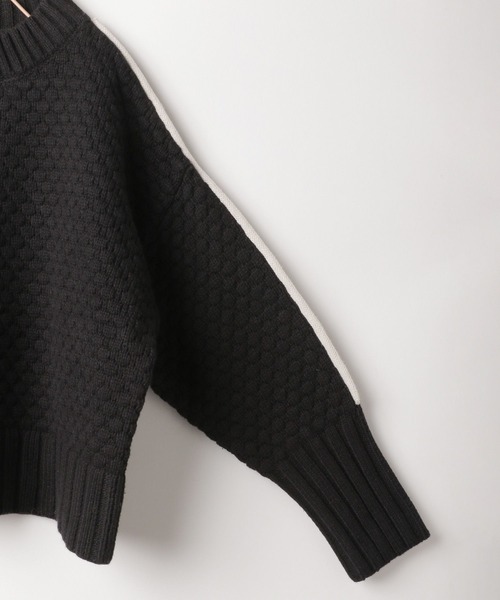 LOWRYS FARM（ローリーズファーム）の「ポコポコプルオーバーニット　171891（ニット/セーター・キッズ・ブラック/レッド/ブラック×ホワイト・110cm/120cm/130cm/140cm/150cm）」の15枚目の写真