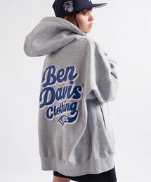 BEN DAVIS（ベンデイビス）の「【BEN DAVIS(ベンデイビス)】CANDY LOGO ZIP HOODIE / ワンポイント ロゴ 刺繍 バックプリント スウェット フルジップ パーカー（パーカー・メンズ）」