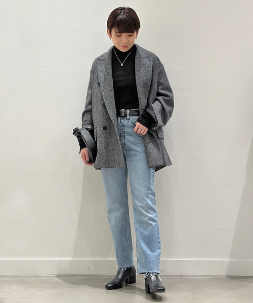 【新品未使用】COUTURE D`ADAM ウールデニムカーディガンジャケット 新品未使用】COUTURE D`ADAM ウールデニムカーディガンジャケット