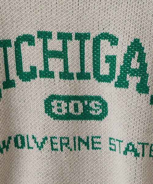 CIAOPANIC TYPY(チャオパニックティピー)の「【KIDS】ロゴジャガードクルーネックニット(ニット/セーター・キッズ・グレー/アイボリー・S/M/L/XL/XXL)」の9枚目の写真