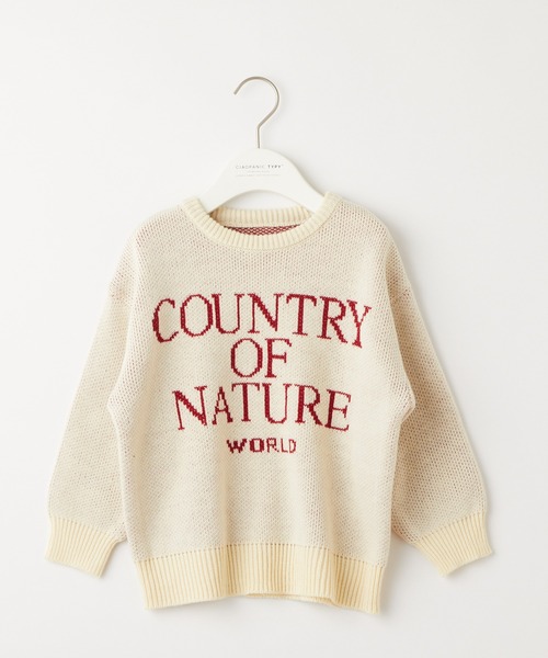 CIAOPANIC TYPY(チャオパニックティピー)の「【KIDS】ロゴジャガードクルーネックニット(ニット/セーター・キッズ・グレー/アイボリー・S/M/L/XL/XXL)」の10枚目の写真