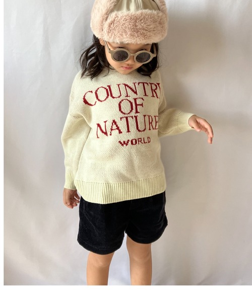 CIAOPANIC TYPY(チャオパニックティピー)の「【KIDS】ロゴジャガードクルーネックニット(ニット/セーター・キッズ・グレー/アイボリー・S/M/L/XL/XXL)」の15枚目の写真