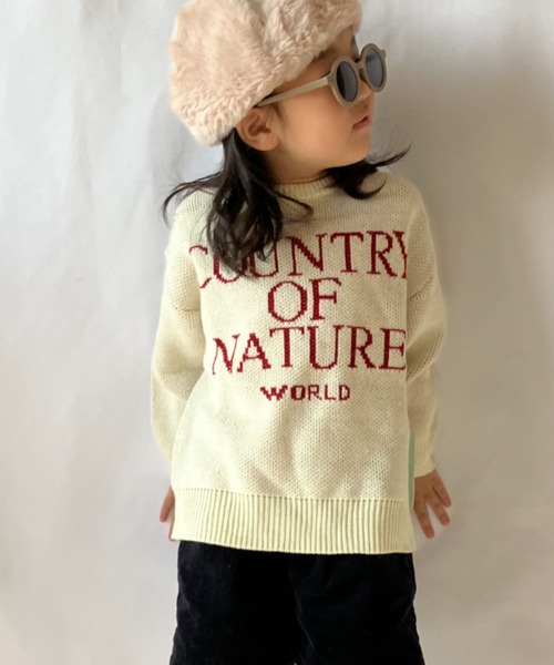 CIAOPANIC TYPY(チャオパニックティピー)の「【KIDS】ロゴジャガードクルーネックニット(ニット/セーター・キッズ・グレー/アイボリー・S/M/L/XL/XXL)」の16枚目の写真