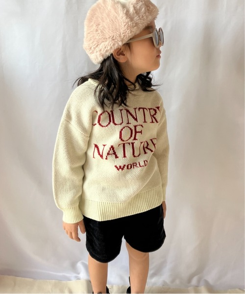 CIAOPANIC TYPY(チャオパニックティピー)の「【KIDS】ロゴジャガードクルーネックニット(ニット/セーター・キッズ・グレー/アイボリー・S/M/L/XL/XXL)」の19枚目の写真