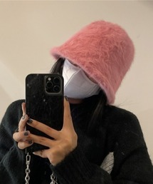 ウール混バケットハット