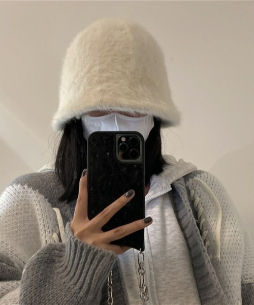 LAC-VERT(ラック・ヴェール)の「ウール混バケットハット(ハット・レディース・ピンク/ホワイト/ブラック・FREE)」の10枚目の写真