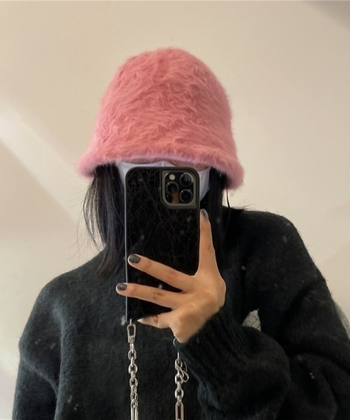 LAC-VERT(ラック・ヴェール)の「ウール混バケットハット(ハット・レディース・ピンク/ホワイト/ブラック・FREE)」の13枚目の写真