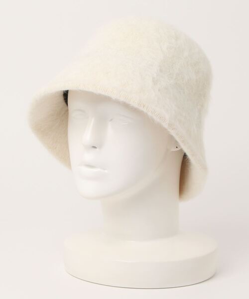 LAC-VERT(ラック・ヴェール)の「ウール混バケットハット(ハット・レディース・ピンク/ホワイト/ブラック・FREE)」の4枚目の写真