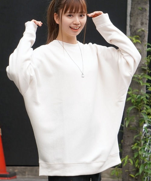 1111clothing(ワンフォークロージング)の「【unisex】ミラノリブ ドルマン クルーニット / Milano Rib Dolman Crew Knit(ニット/セーター・メンズ・ダークブルー/ブラウン/ホワイト/グリーン/チャコールグレー/ワイン/グレイッシュベージュ/ブラック・M/L)」の2枚目の写真