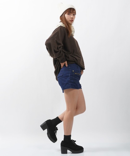 1111clothing(ワンフォークロージング)の「【unisex】ミラノリブ ドルマン クルーニット / Milano Rib Dolman Crew Knit(ニット/セーター・メンズ・ダークブルー/ブラウン/ホワイト/グリーン/チャコールグレー/ワイン/グレイッシュベージュ/ブラック・M/L)」の22枚目の写真