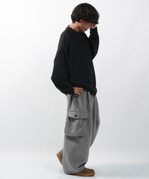 1111clothing(ワンフォークロージング)の「【unisex】ミラノリブ ドルマン クルーニット / Milano Rib Dolman Crew Knit(ニット/セーター・メンズ・ダークブルー/ブラウン/ホワイト/グリーン/チャコールグレー/ワイン/グレイッシュベージュ/ブラック・M/L)」の12枚目の写真