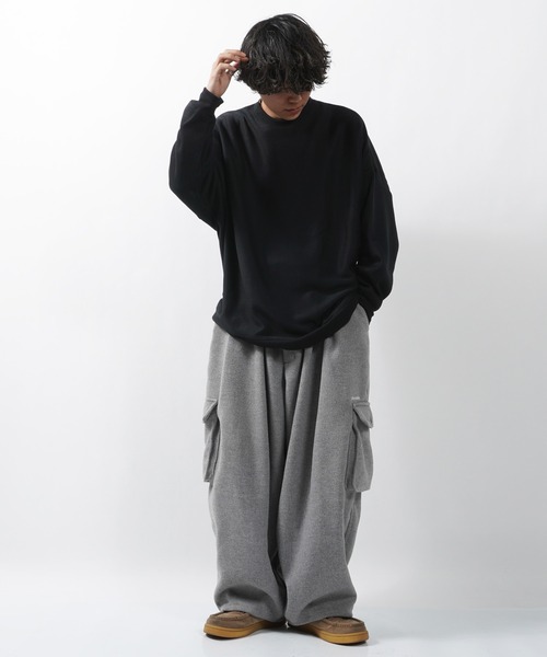 1111clothing(ワンフォークロージング)の「【unisex】ミラノリブ ドルマン クルーニット / Milano Rib Dolman Crew Knit(ニット/セーター・メンズ・ダークブルー/ブラウン/ホワイト/グリーン/チャコールグレー/ワイン/グレイッシュベージュ/ブラック・M/L)」の13枚目の写真